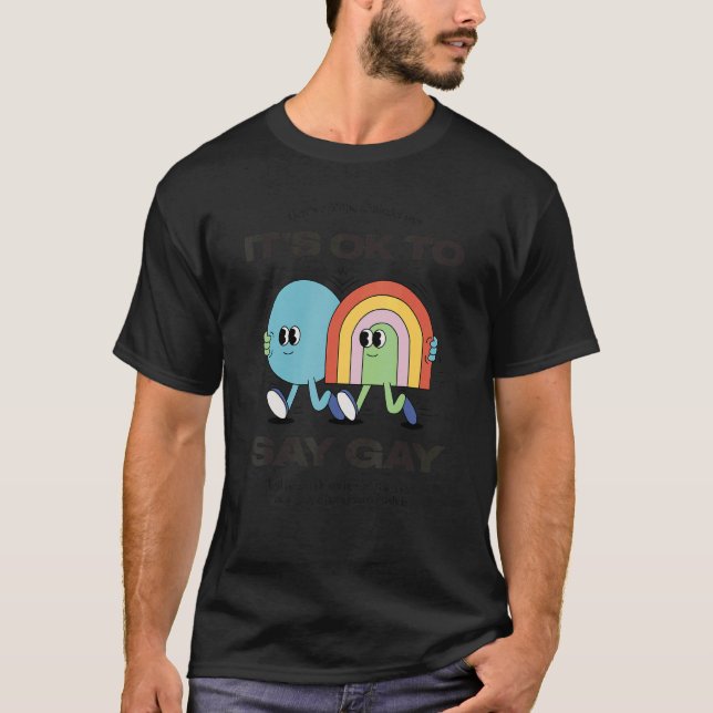 T-shirt Itu2019s Ok Pour Dire Gay Fier Gay pride Lgbtq (Devant)