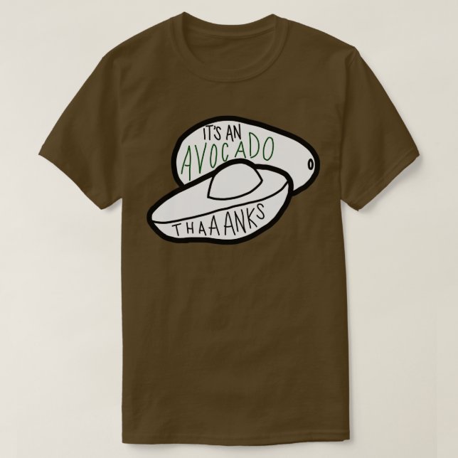T-shirt Itx27s et la vigne d'avocat (Design devant)