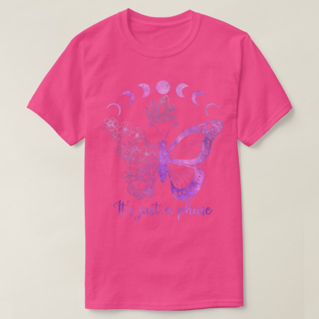 T-shirt Itx27s Juste un papillon de phase (Design devant)