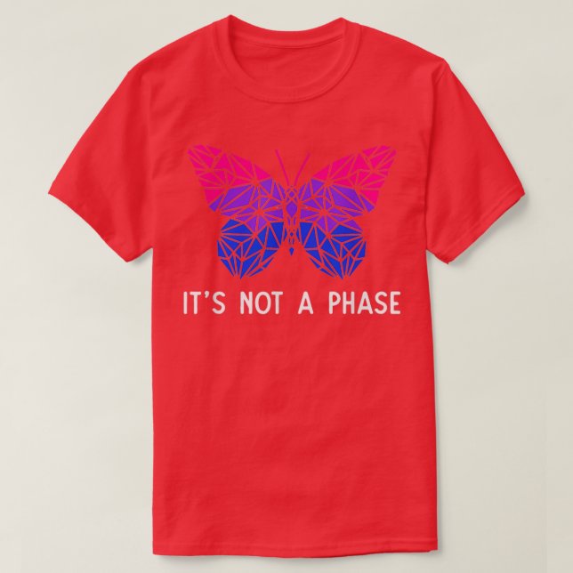 T-shirt Itx27s Pas une phase Bi Pride Butterfly LGBTQIA Pr (Design devant)