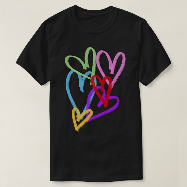 T-shirt ITZY - Sticker Loco Hearts (Design devant)