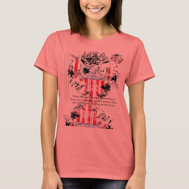 T-shirt IV USA III Femmes (Devant)