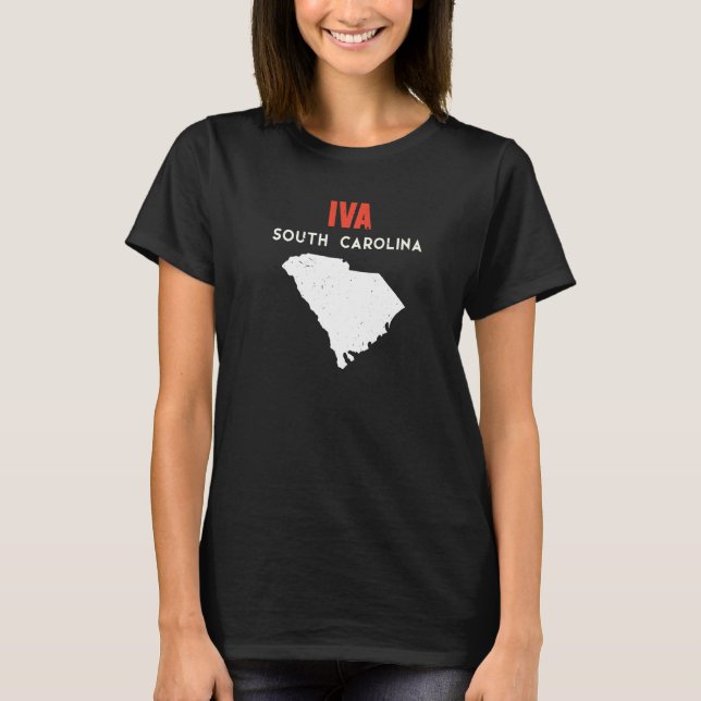 T-shirt Iva South Carolina USA State America Travel (Devant)