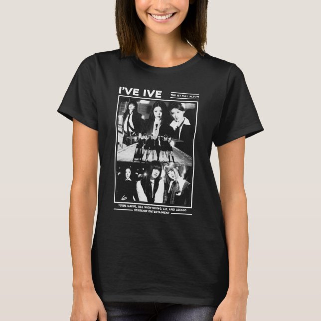 T-shirt I've IVE Girlband Kpop Fanmade Design (Devant)