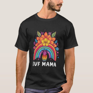 T-shirt Ivf Mama Eappl Arc-en-ciel Ivf Maman Fertilité Sur
