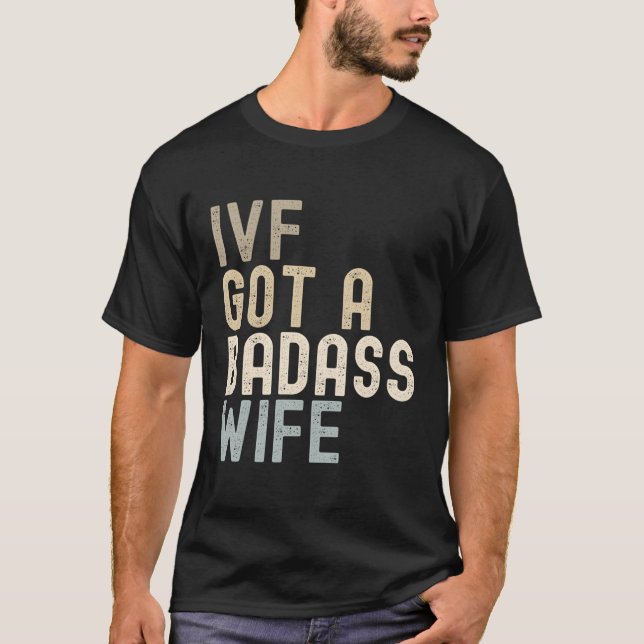 T-shirt Ivf Papa Ivf A Un Badass (Devant)