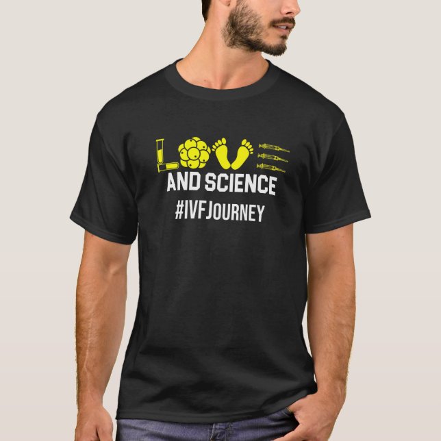 T-shirt Ivf Warrior Papa Maman Science Transfert Day Infer (Devant)