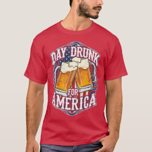 T-shirt Ivre du jour pour l'Amérique USA 4 juillet Jour de