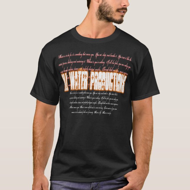 T-shirt IWP "M.I.T.D.F." (orange/blanc) (Devant)