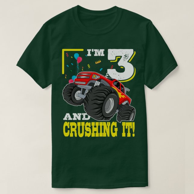T-shirt Ix27m 3 Et Le Concastrant Monster Truck 3e Anniver (Design devant)