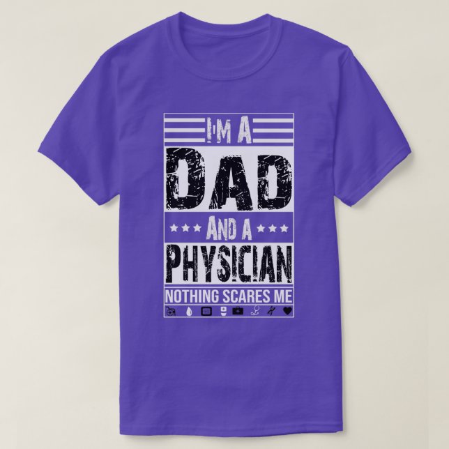 T-shirt Ix27m A Dad And Physician Practitioner For Men Fat (Design devant)