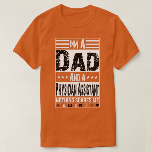 T-shirt Ix27m A Papa Et Médecin Assistant Praticien F (Design devant)