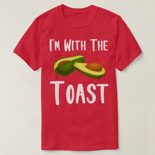 T-shirt Ix27m avec le Toast Funny Avocado Lover (Design devant)