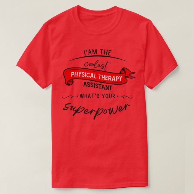T-shirt Ix27m l'assistant de physiothérapie le plus cool q (Design devant)
