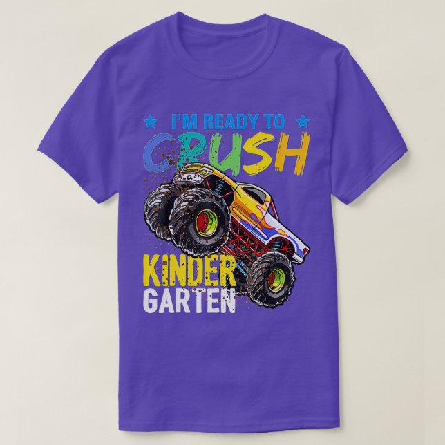 T-shirt Ix27M Prêt À Écraser Le Camion Monster Du Jardin D (Design devant)