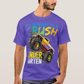 T-shirt Ix27M Prêt À Écraser Le Camion Monster Du Jardin D