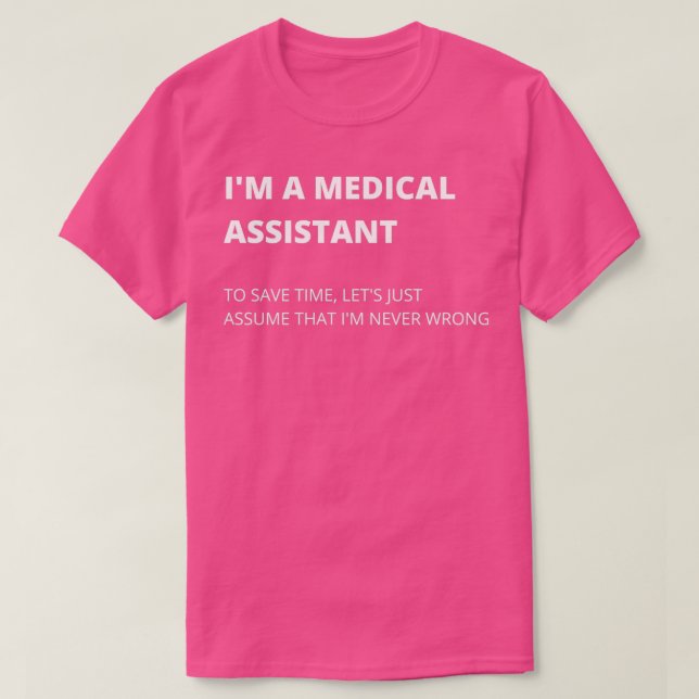 T-shirt Ix27m Un Assistant Médicale Médicale Mèmes (Design devant)