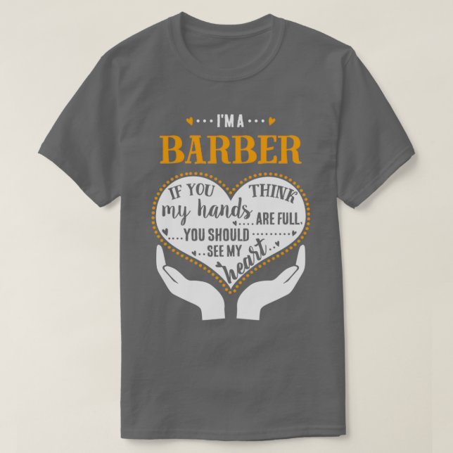 T-shirt Ix27M Un Barbier Fière (Design devant)