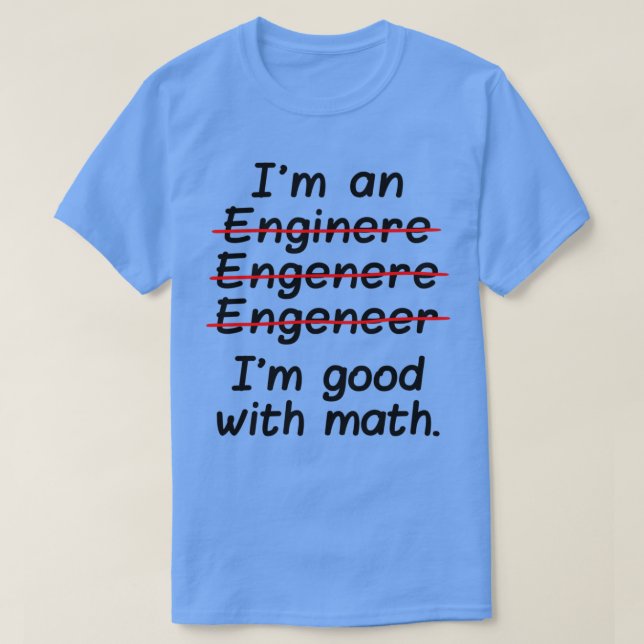 T-shirt Ix27m un ingénieur Ix27m Bon à Math 3 (Design devant)