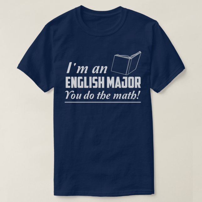 T-shirt Ix27m un major anglais Vous faites les maths 1 (Design devant)