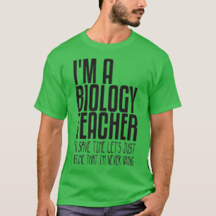 T-shirt ix27m un professeur de biologie pour gagner du tem