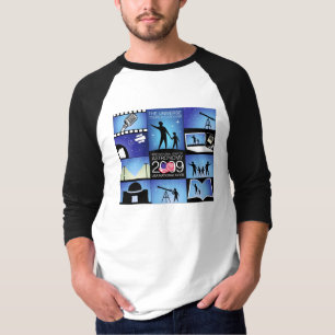 T-shirt IYA2009 - Noeud des USA : 3/4 raglan de base de