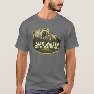 T-shirt Izaak Walton State Recreation Area Alaska Retro Ba