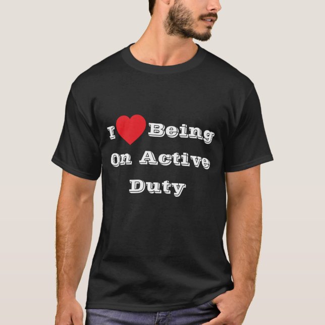 T-shirt J♥️aime être en service actif (Devant)