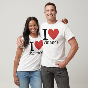 T-shirt J❤️Aime La Finance (Pour Les Employés) PERSONNALIS