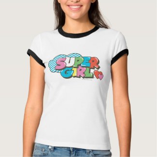 T-shirt ras-de-cou pour femmes, Supergirl T-shirt ras-de-cou pour femmes, Supergirl