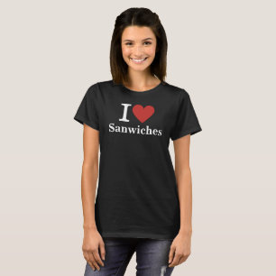 T-shirt J'❤️ des sandwichs pour les employés des sandwiche