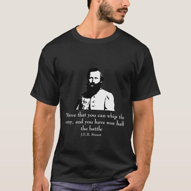 T-shirt J.E.B. Stuart et citation (Devant)