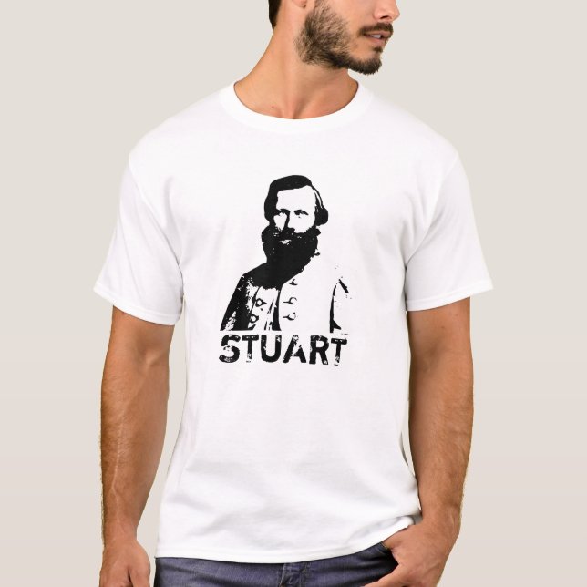 T-shirt J.E.B. Stuart -- Noir et blanc (Devant)