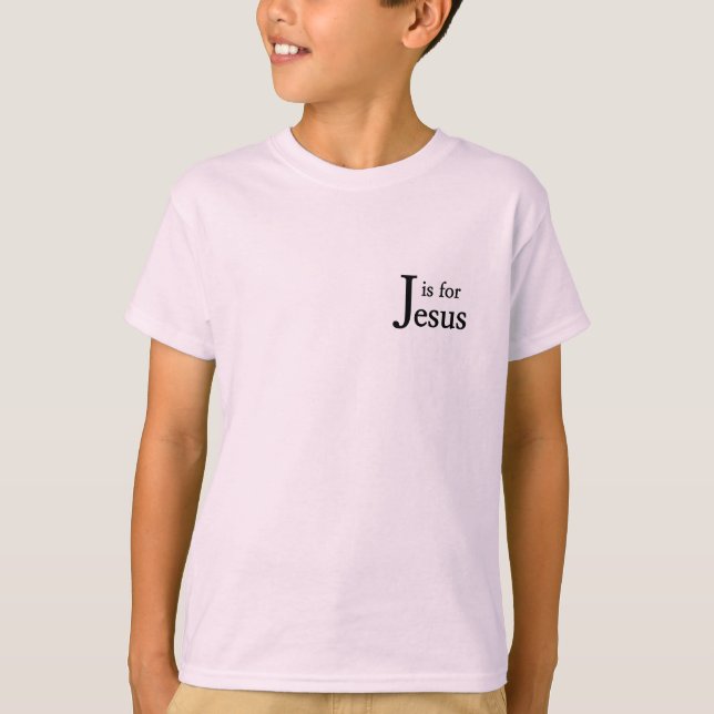 T-shirt J est pour Jésus (Devant)