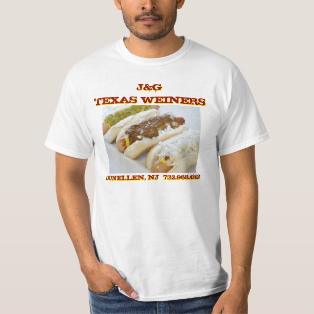 T-shirt J&G le Texas Weiners - meilleure pièce en t de (Devant)