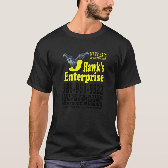 T-shirt J Hawk Lawn Care Premium (Devant)