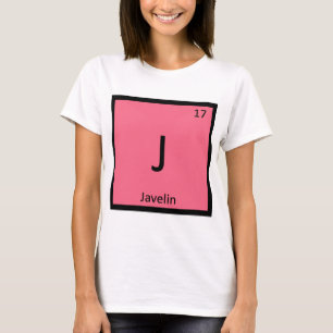 T-shirt J - Javelot Athlétisme Symbole Chimique