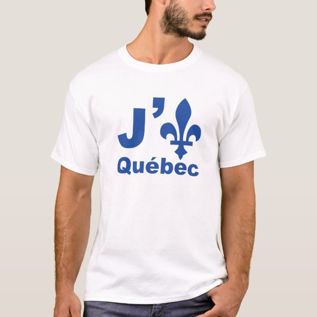 T-shirt J (lys) Québec (Devant)