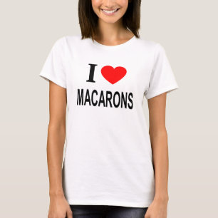 T-SHIRT J'❤️ MACARONS J'AIME MACARONS JE ❤️ MACARONS