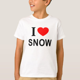 T-SHIRT J' ❤️ NEIGE J'AIME NEIGE J'AIME NEIGE