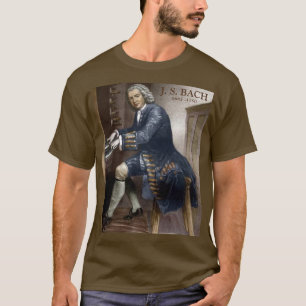 T-shirt J. S. Bach 1685 - 1750 à l'orgue Silbermann