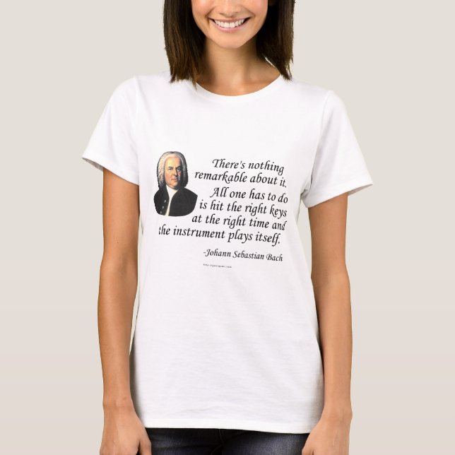 T-shirt J.S. Bach sur le jeu (Devant)