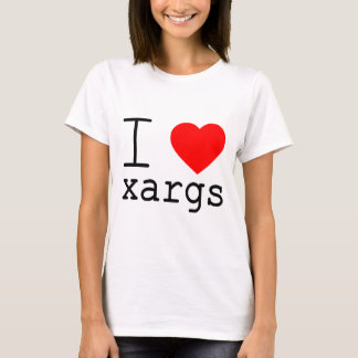 T-shirt J'❤️ xargs
