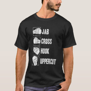 T-shirt Jab Croix Crochet Uppercut Coach de Kickboxing Box