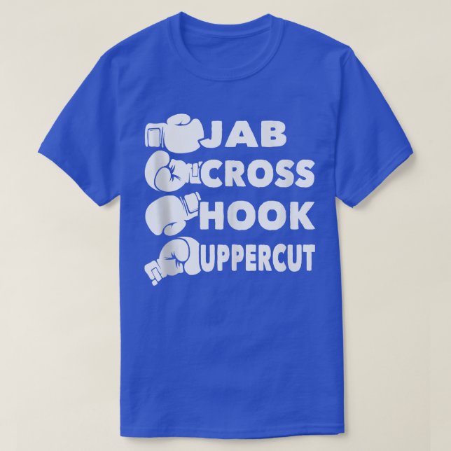 T-shirt Jab Cross Hook Uppercut Boer Lover Gym Boer Kick (Design devant)