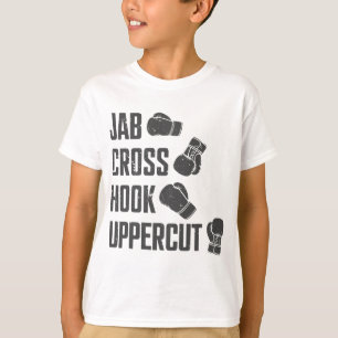 T-shirt Jab Cross Hook Uppercut Drôle de Coach de Boxe Ent