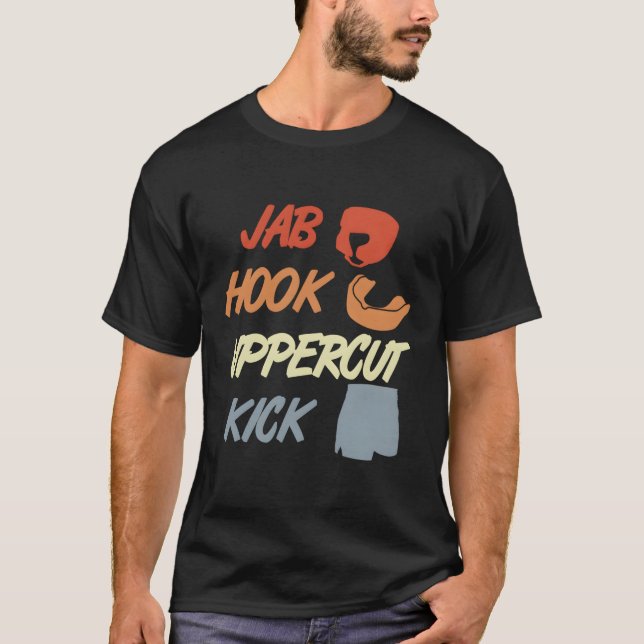 T-shirt Jab Hook Uppercut Kick Mial (Devant)