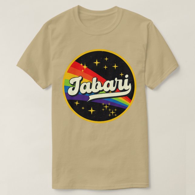 T-shirt Jabari Arc En Arc En Arc Dans L'Espace Style Vinta (Design devant)