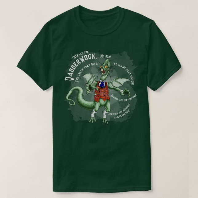 T-shirt Jabberwocky wh (Design devant)