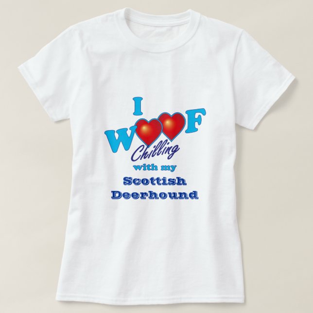 T-shirt J'aboie le limier écossais (Design devant)
